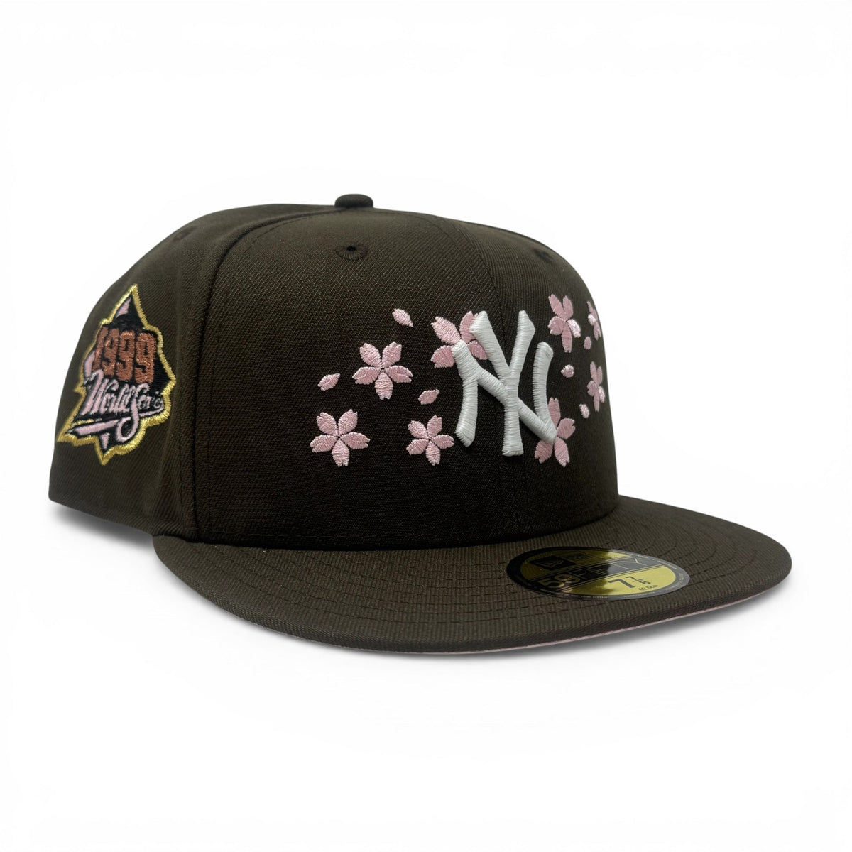 New York Yankees 1999 World Series "Cherry Blossom pack" Fitted Hat-Walnut