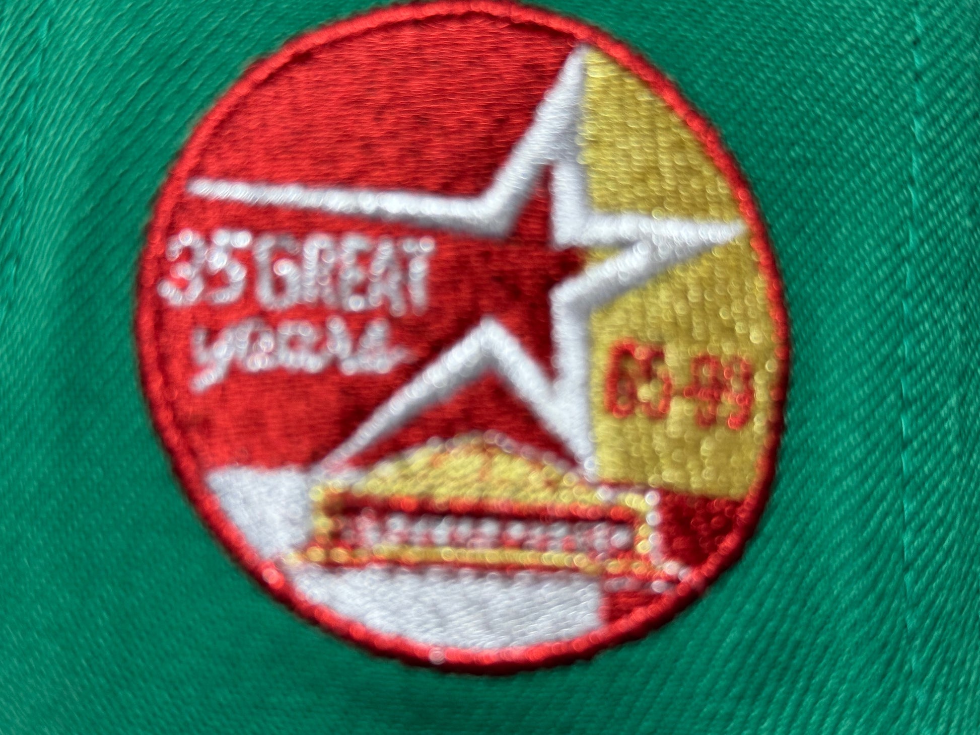 Houston Astros 35th Anniversary Xmas Pack Green Fitted Hat