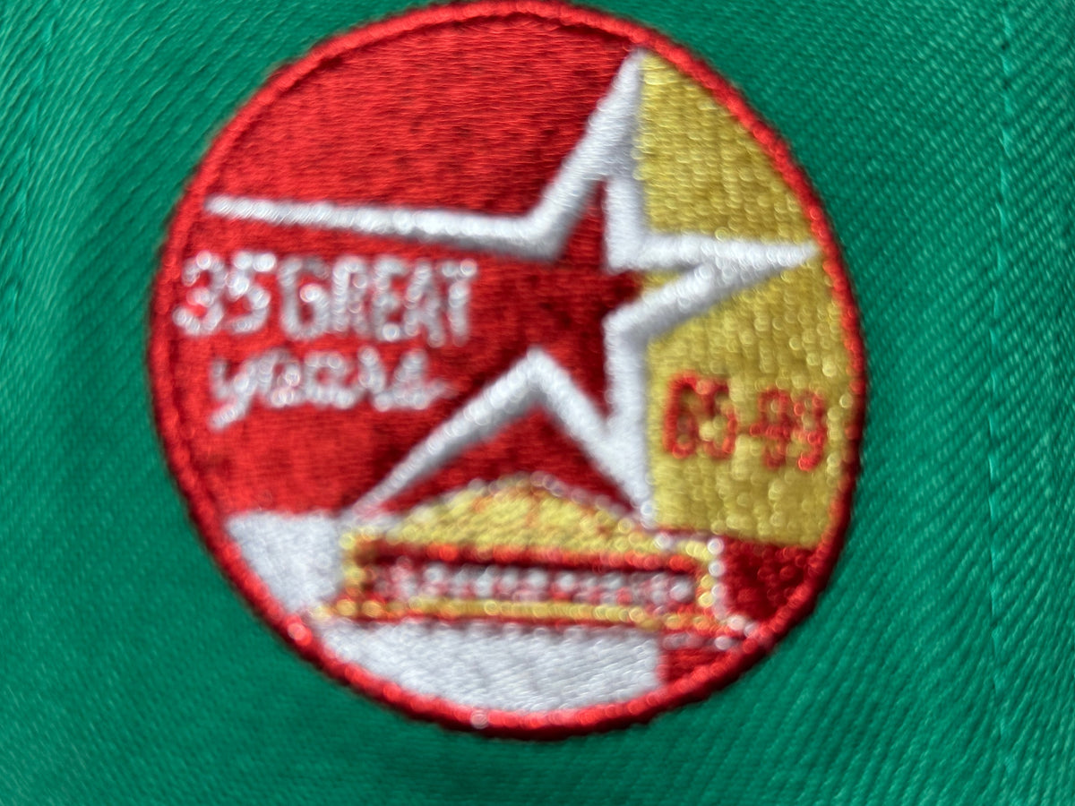 Houston Astros 35th Anniversary Xmas Pack Green Fitted Hat