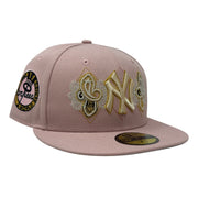 New York Yankees 1962 World Series Paisley Fitted Hat- Pink Rouge