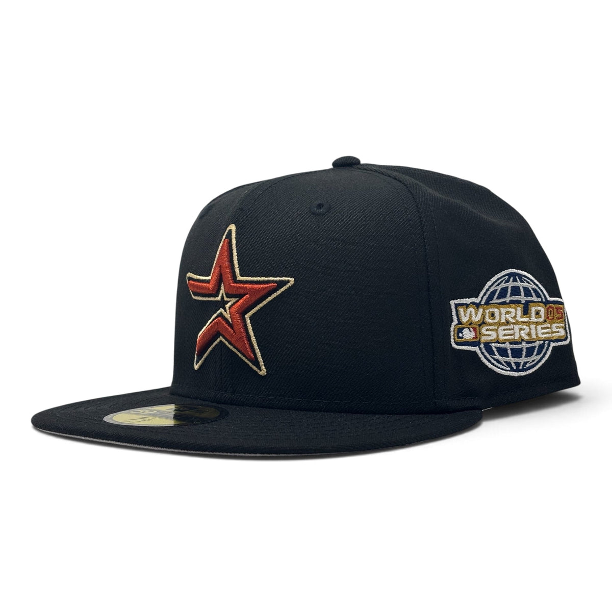 Houston Astros 2005 World Series Black Gray Brim New Era Fitted Hat