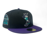 Colorado Rockies Mascot Logo 1995 Coors Field Hat-Black Purple
