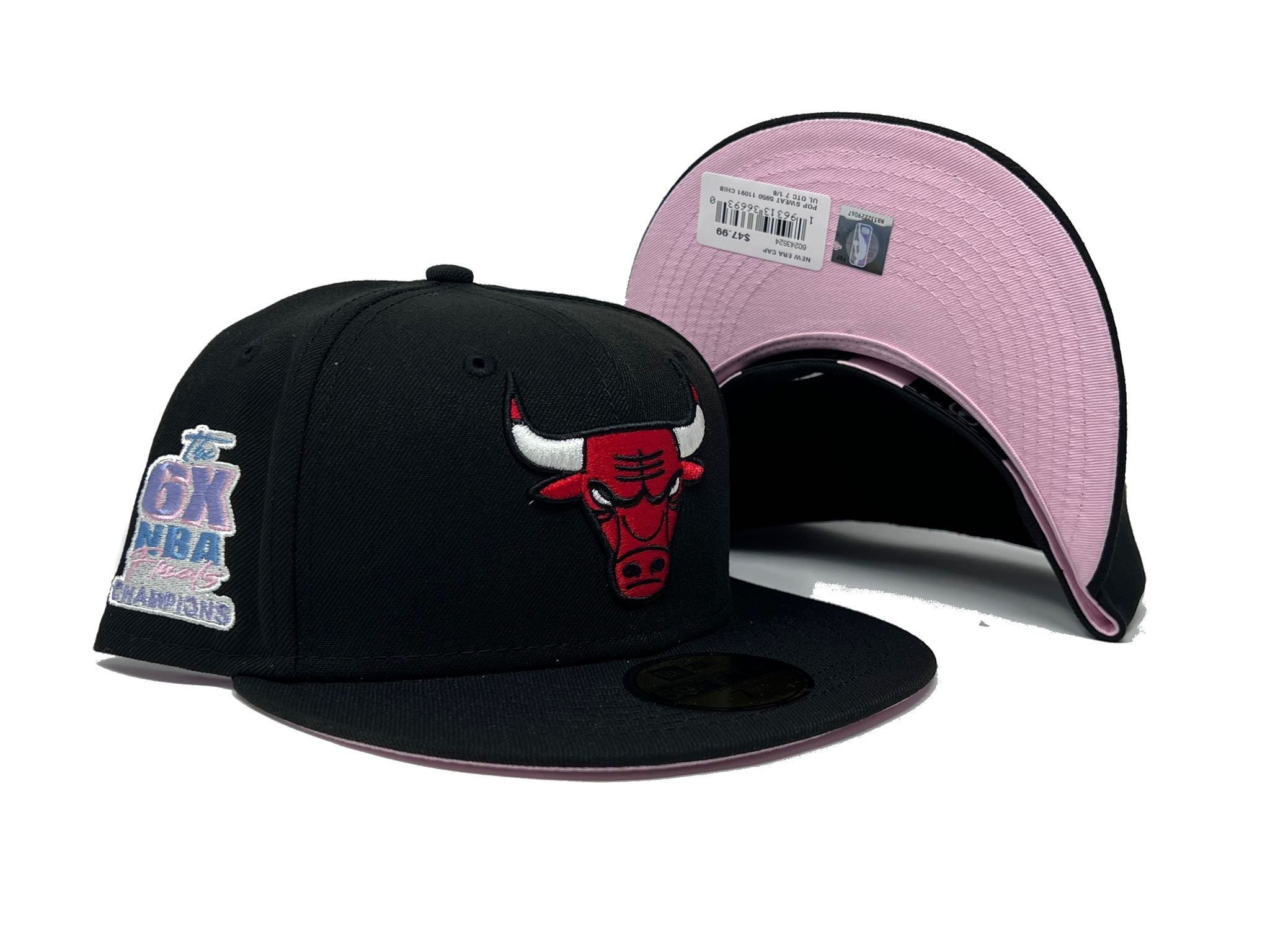 Chicago Bulls 6X Champions 59Fifty New Era Fitted Hats