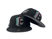 Black Cleveland Guardians Progressive Field New Era Fitted Hat