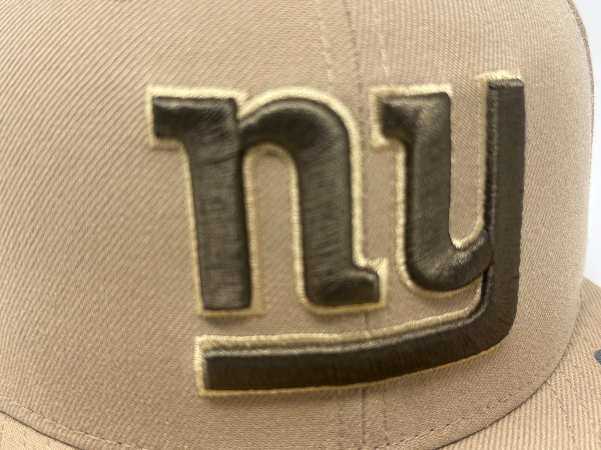 New York Giants 75th Anniversary NFL Fitted Hat-Camel