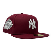 New York Yankees 1999 World Series Fitted Hats-Burgundy
