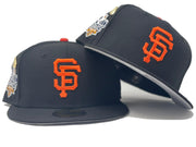 SAN FRANCISCO GIANTS 2010 WORLD SERIES "59FIFTY DAY" GRAY BRIM NEW ERA FITTED HAT