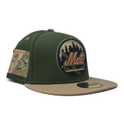 New York Mets Shea Stadium 40th Anniversary Olive/ Camel New Era Fitted Hat
