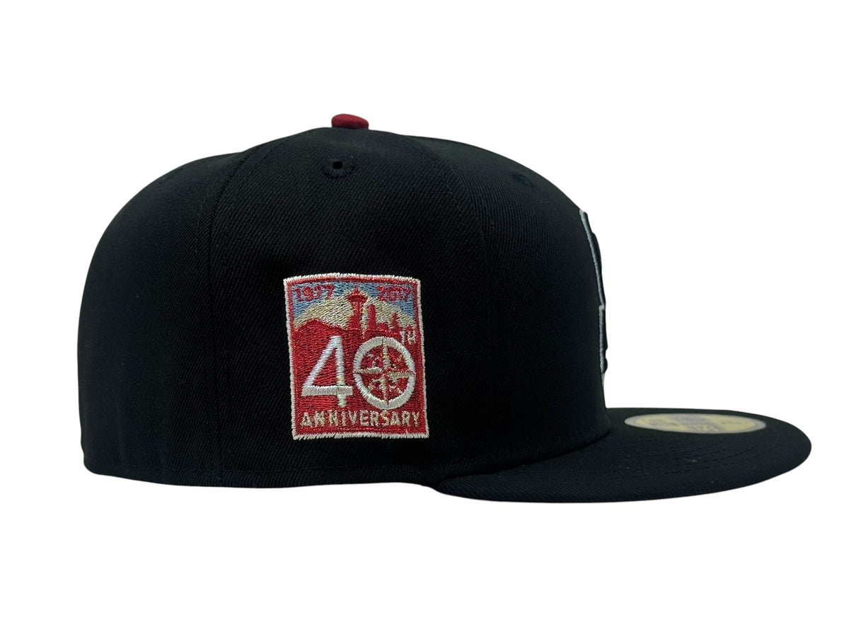 Seattle Mariners 40th Anniversary Gradient Logo Fitted Hats
