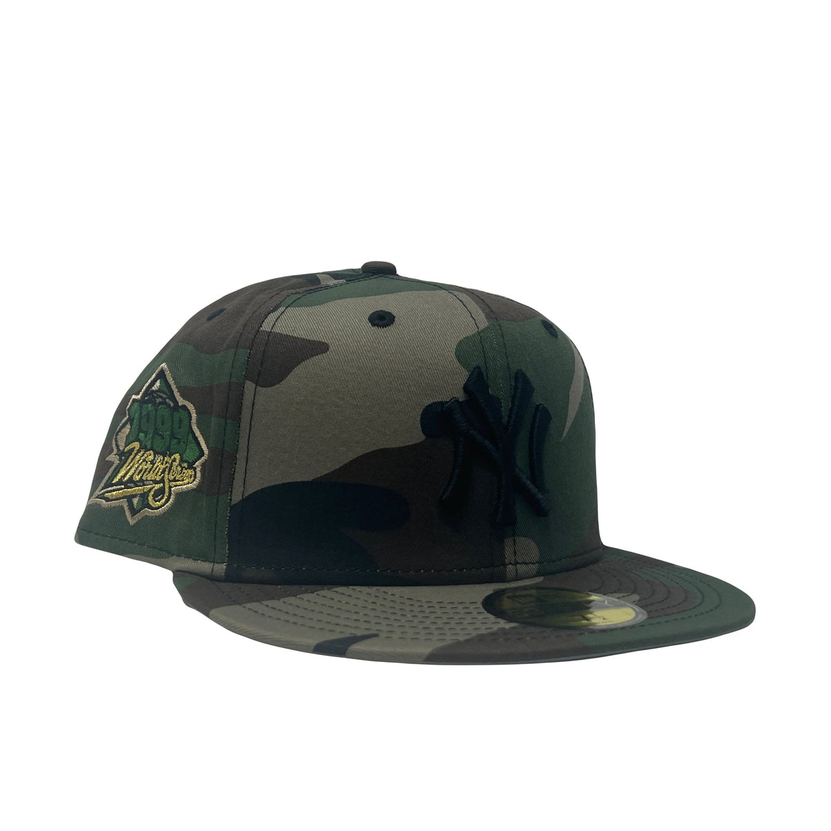 New York Yankees 1999 World Series Woodland Camouflage New Era Fitted Hat