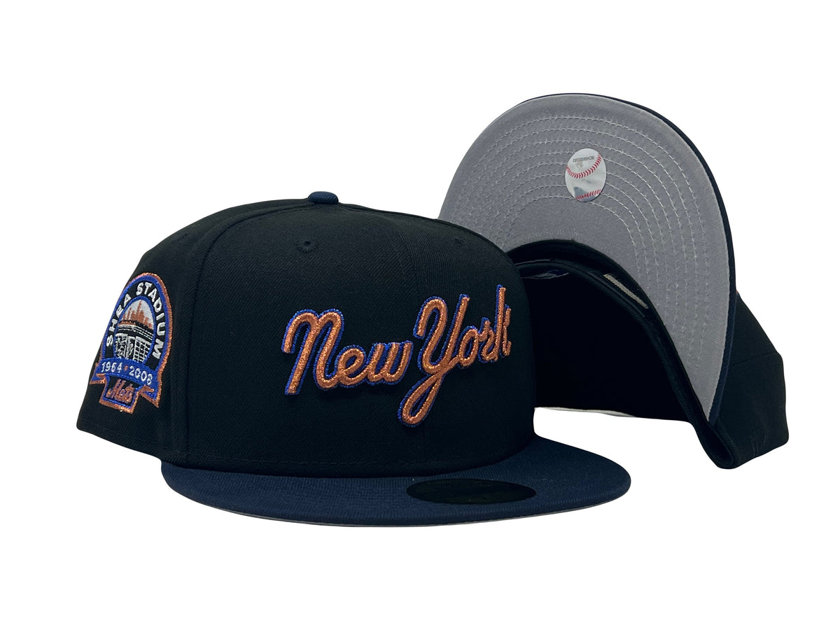 Black NY Mets 1964-2003 Shea Stadium New Era Fitted Hat