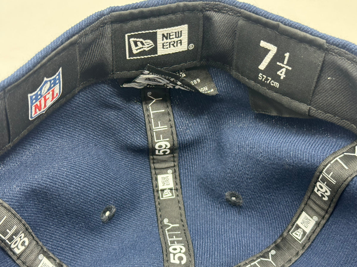 Los Angeles Rams New Era 59 fifty Fitted Hat Cap Navy Blue
