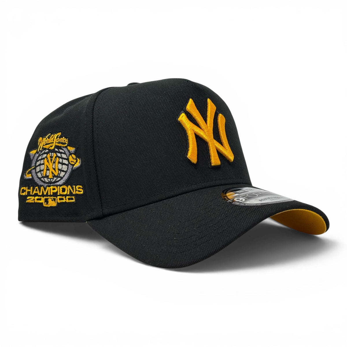 New York Yankees 2000 World Series Champions A frame Snapback Hat Black