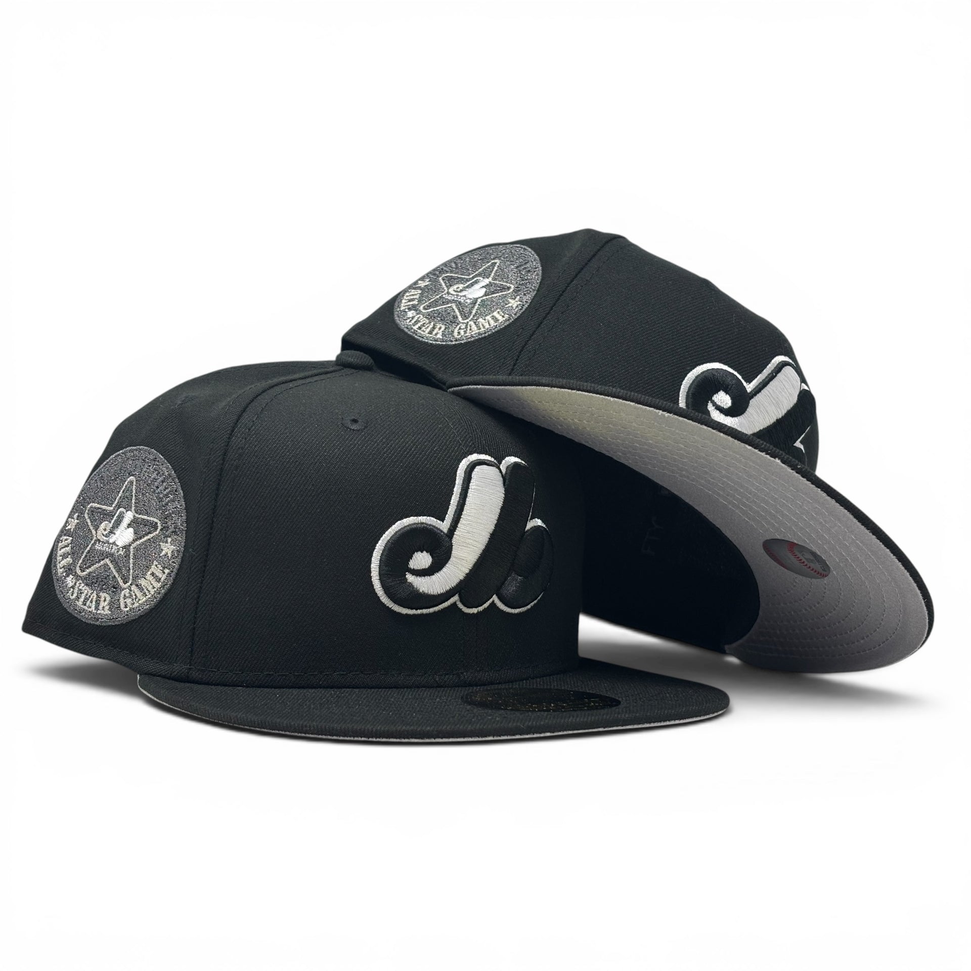 Montreal Expos 1982 All Star Game New Era Fitted Hats-Black