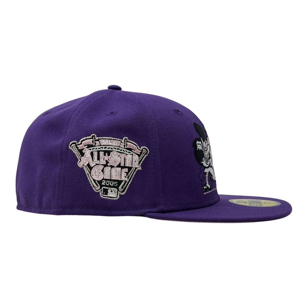 Detroit Tigers 2005 All Star Game Sliding Kitty New Era Fitted Hat-Purple