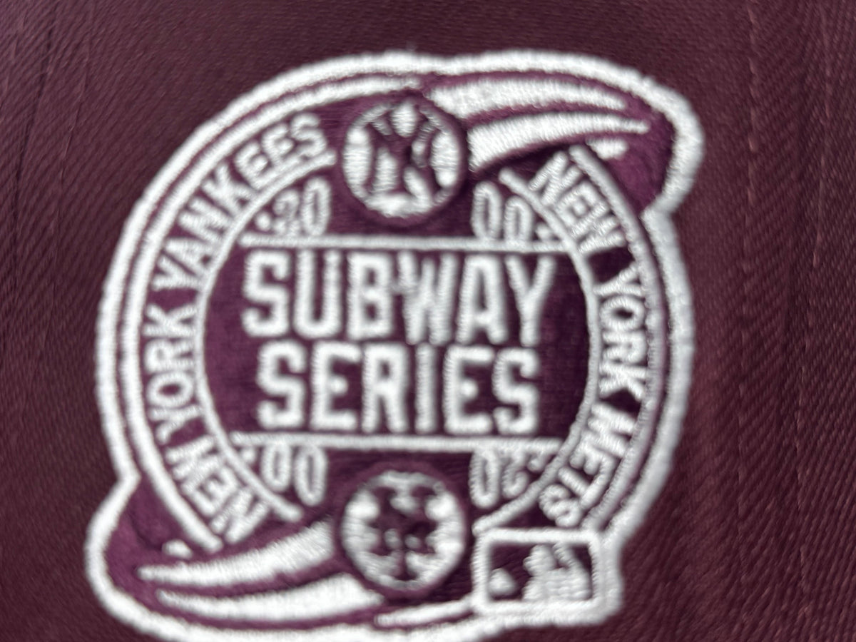 New York Yankees Subway Series Maroon New Era Fitted Hats