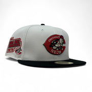 Cincinnati Reds 1975 World Series Fitted Hats-White Black