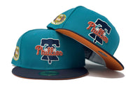 PACK 3 RUST ORANGE BRIM NEW ERA FITTED HAT