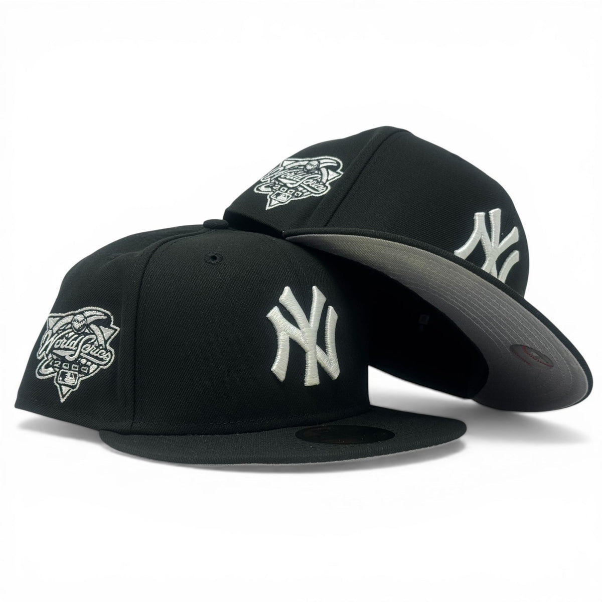 New York Yankees 2000 World Series Fitted Hats- Black