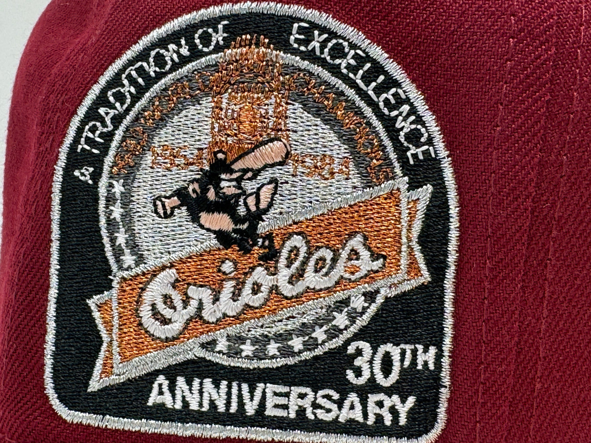 Baltimore Orioles 30th Anniversary Burgundy Blush 59Fifty New Era Fitted Hat
