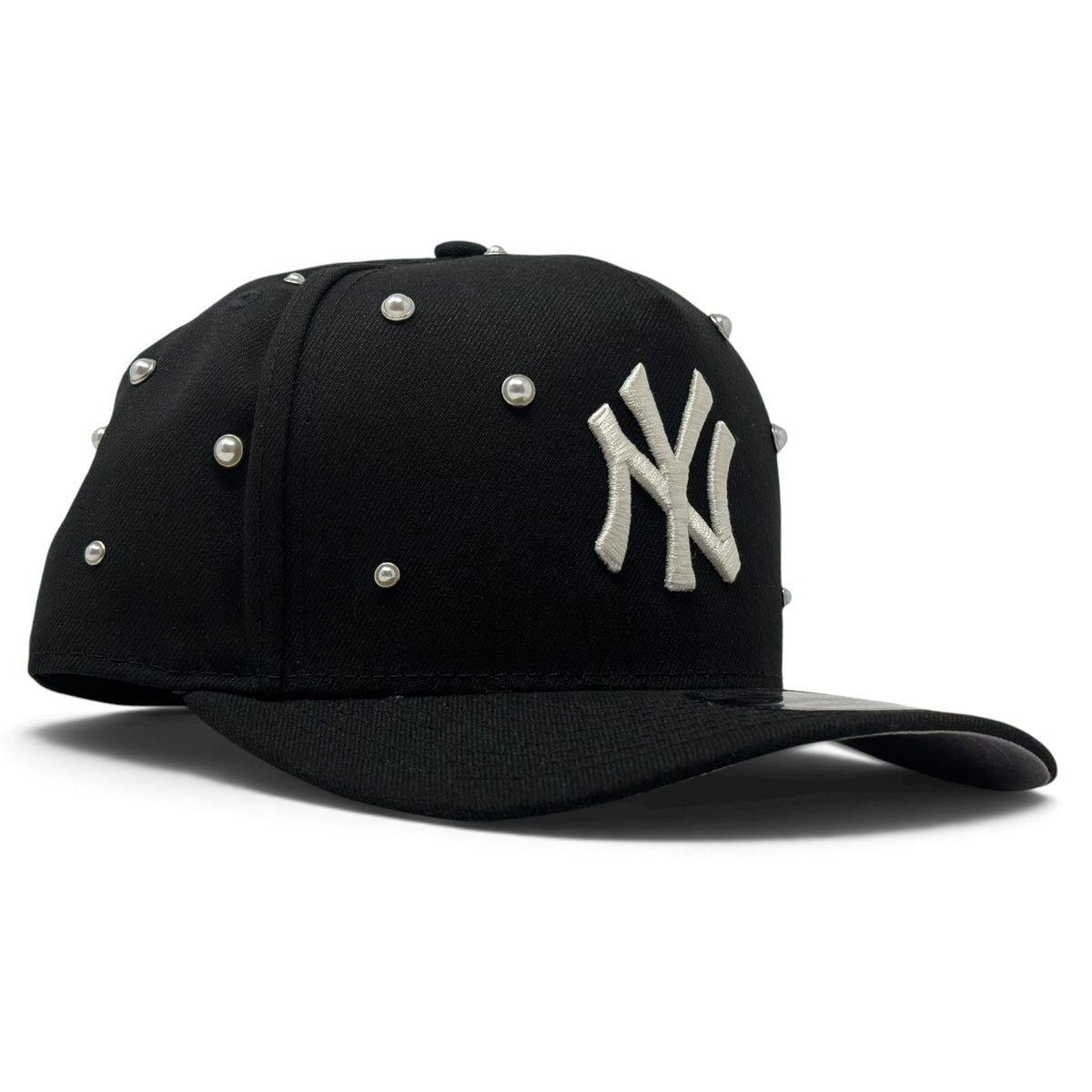 New York Yankees Studded Pearl Essence Black 9Fifty A-Frame New Era Snapback Hat