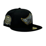 Los Angeles Angels 50th Anniversary Black 59Fifty New Era Fitted Hat