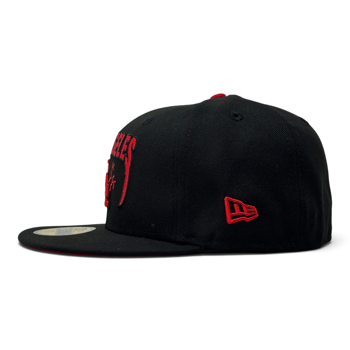 Los Angeles Dodgers 2025 Tokyo Series Red Brim Metallica Logo Fitted Hat