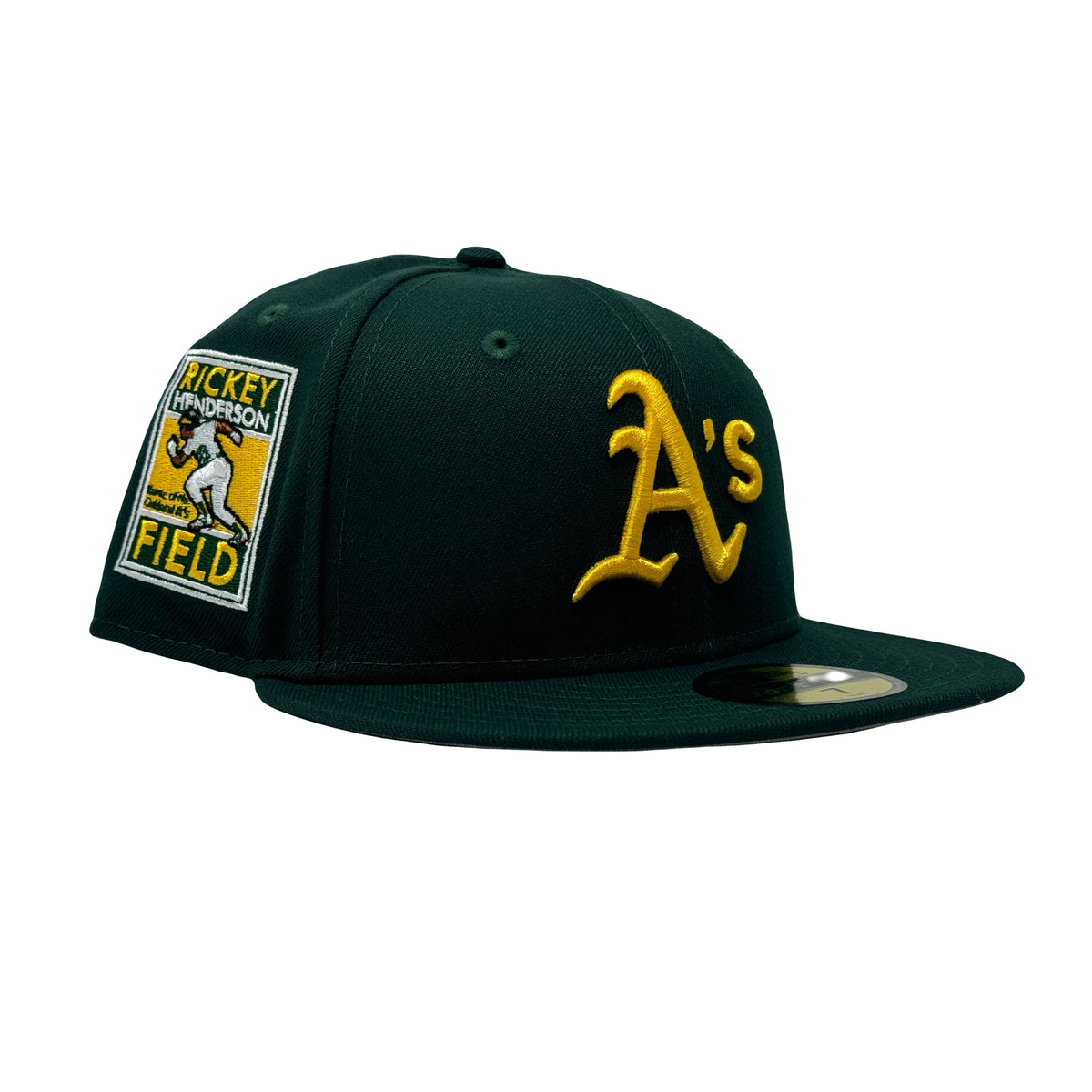 Oakland Athletics Rickey Handerson Dark Green 59Fifty New Era Fitted Hat