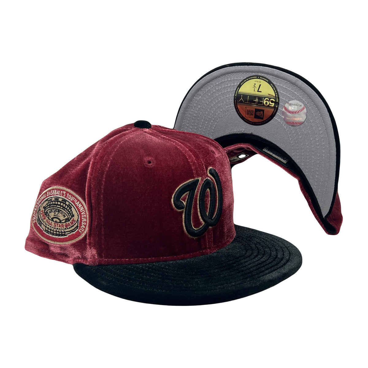 Washington Nationals 1962 All Star Game Velvet Collection New Era Fitted Hat
