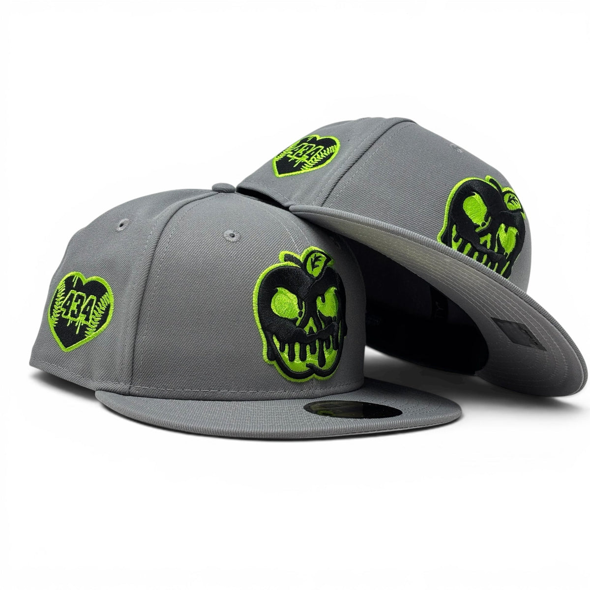 Lynchburg Hillcats Poison Apple 59Fifty New Era Fitted Hat-Gray