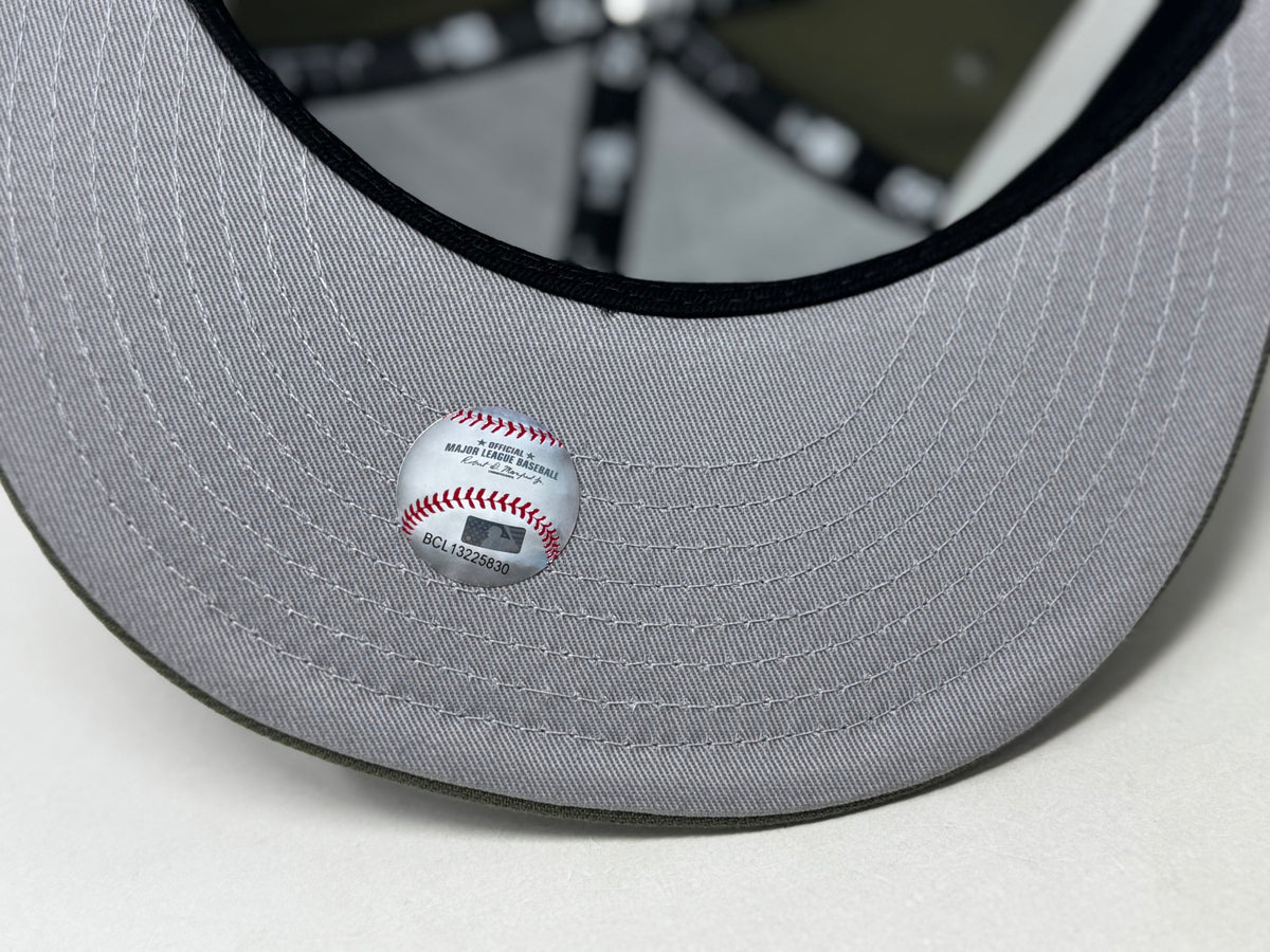 Los Angeles Angels 35th Anniversary Fitted Hats-Olive