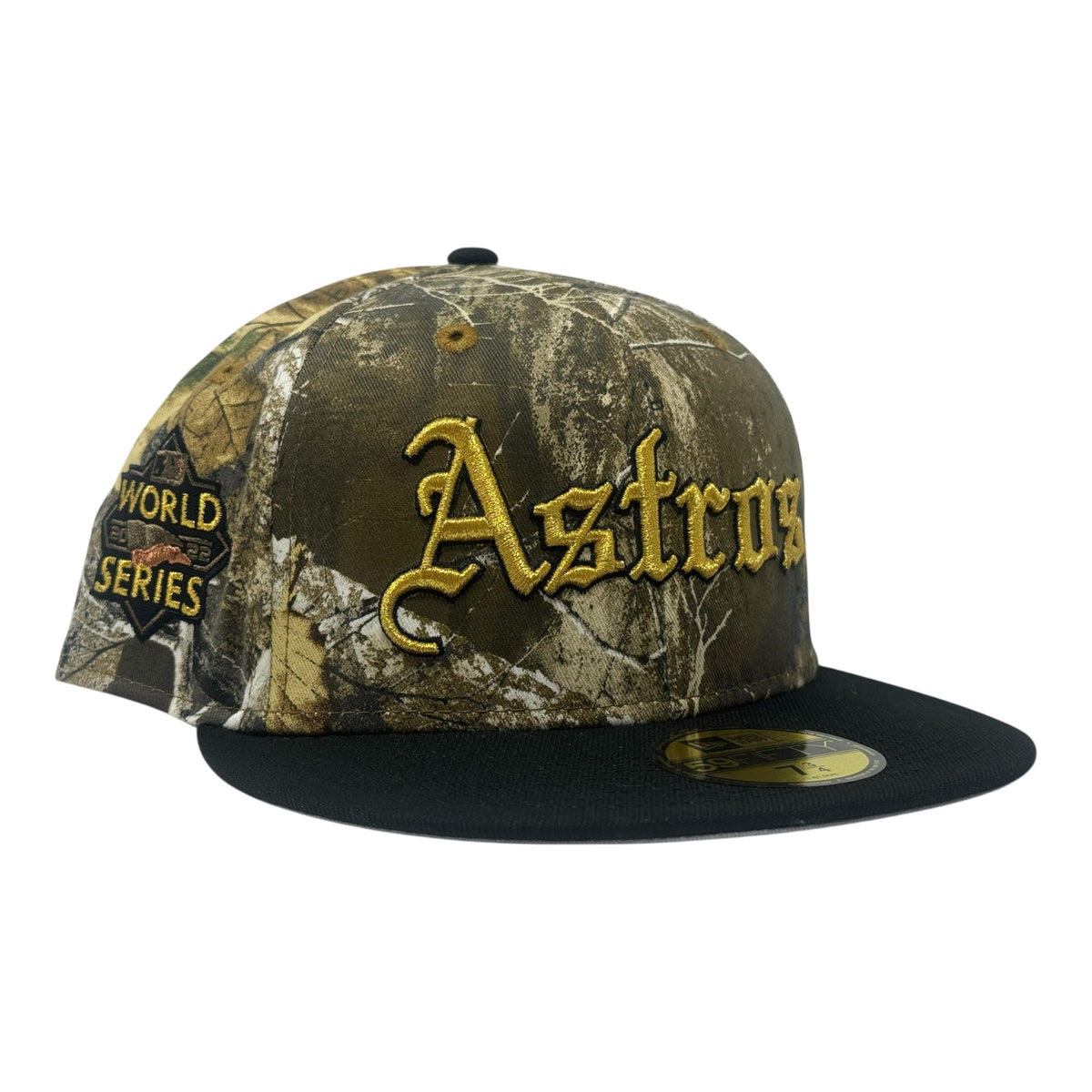 Houston Astros 2022 World Series Real Tree 59Fifty New Era Fitted Hat