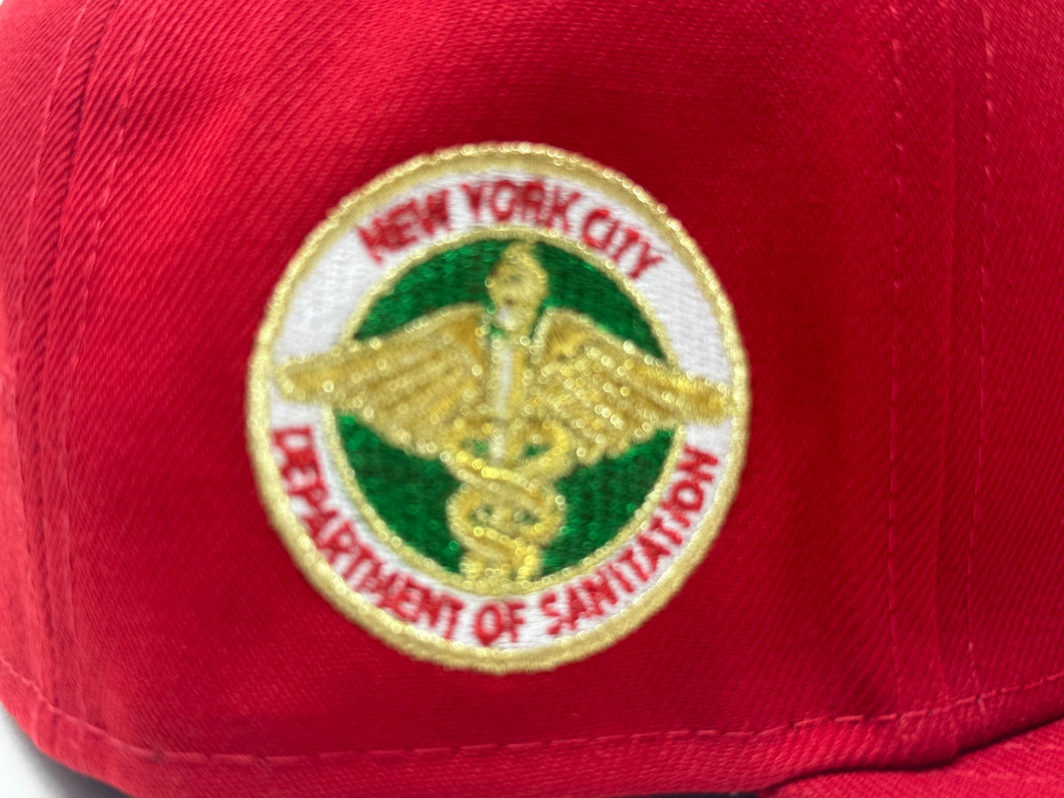 New York Mets Dept. Of Sanitation Fitted Hat-Red