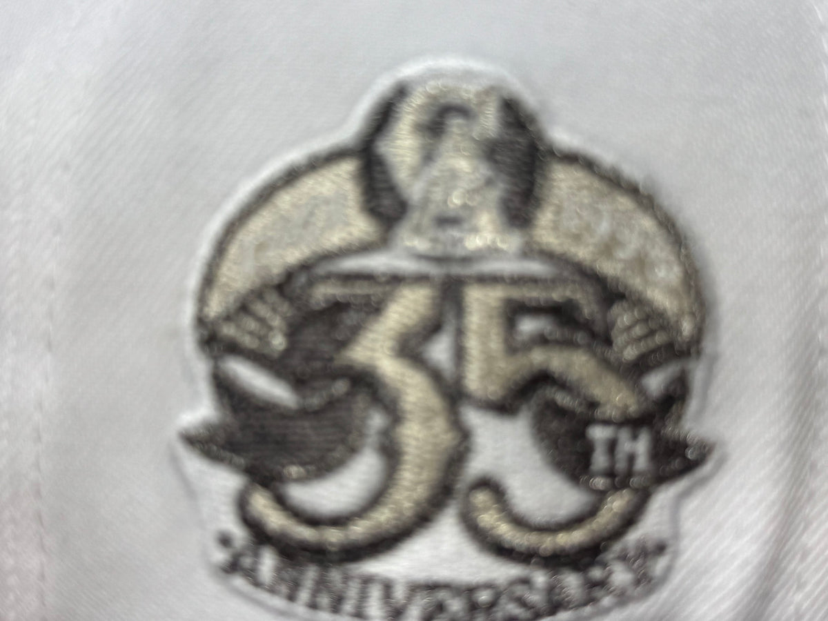 Los Angeles Angels 35th Anniversary Fitted Hats-White Black