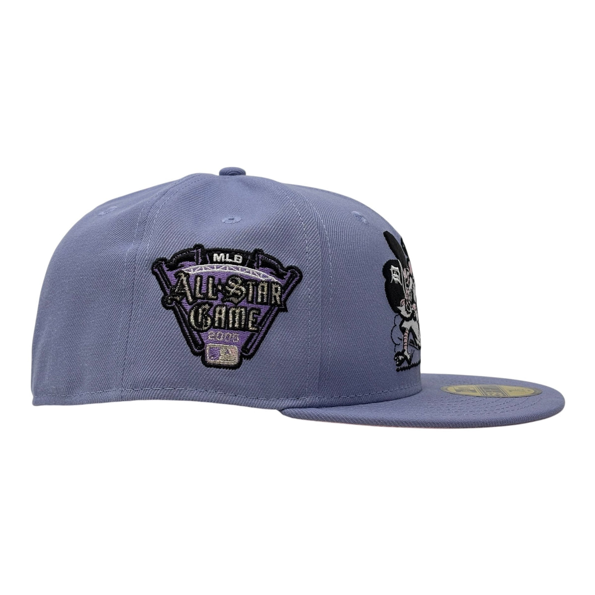 Detroit Tigers 2005 All Star Game Sliding Kitty New Era Fitted Hat-Lavender
