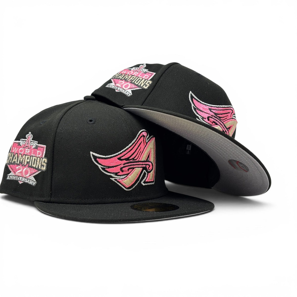 Los Angeles Angels 59Fifty New Era Fitted Hats-Black