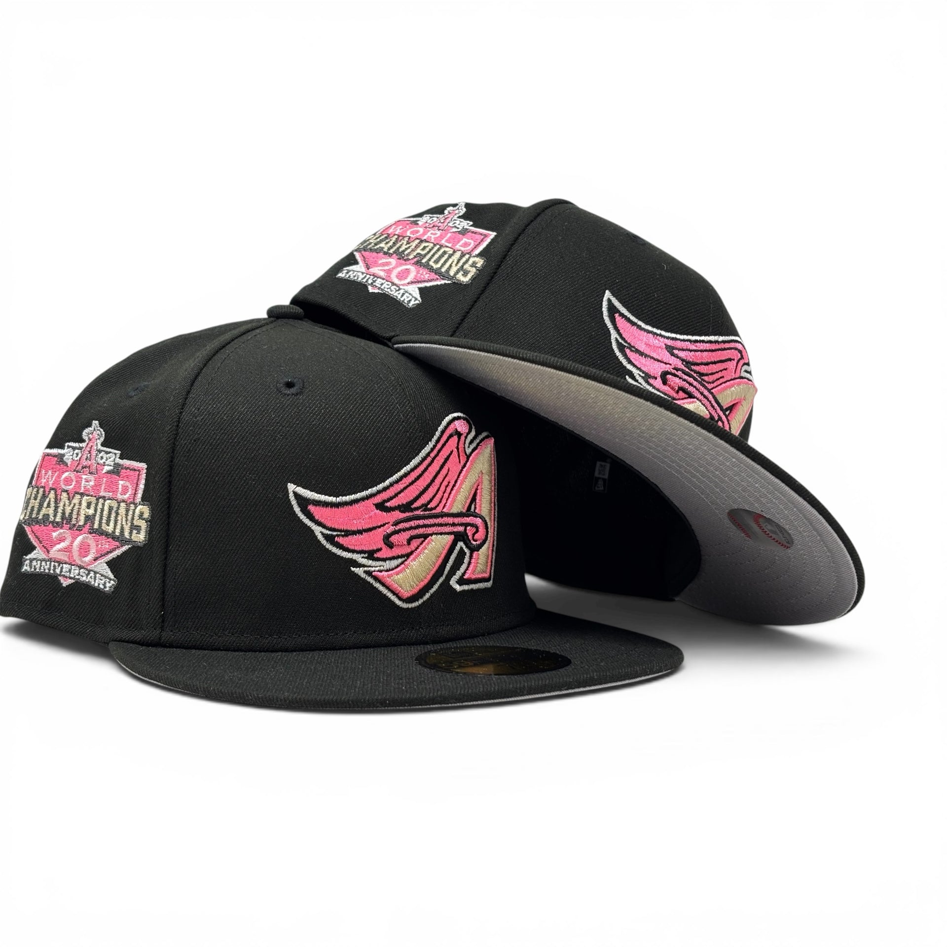 Los Angeles Angels 59Fifty New Era Fitted Hats-Black