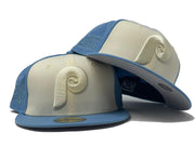PHILADELPHIA PHILLIES 1980 WORLD SERIES "TONAL 2-TONE" PACK GRAY BRIM NEW ERA FITTED HAT