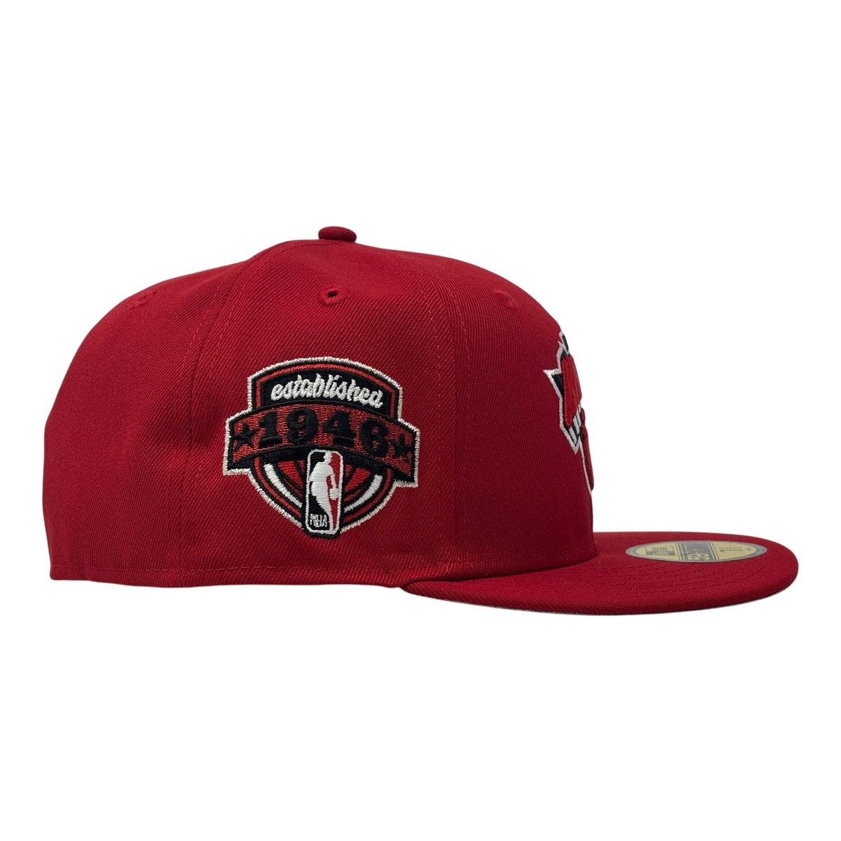 New York Knicks 1946 Established New Era Fitted Hats-Red
