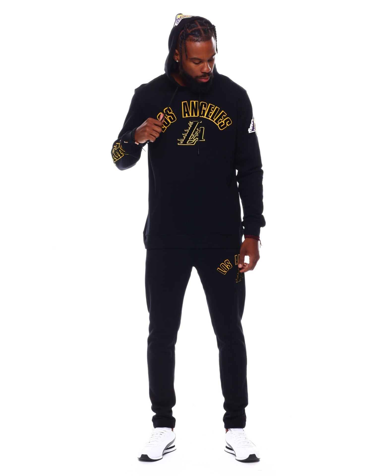 NBA Los Angeles Lakers Pro Standard Stacked Logo Hoodie