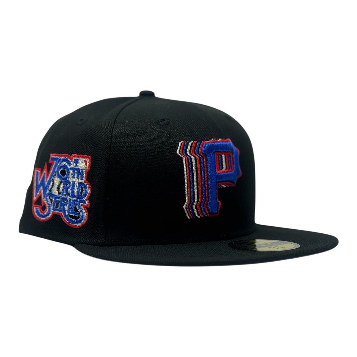 Pittsburgh Pirates 1979 World Series Shadow Logo Fitted Hat-Black