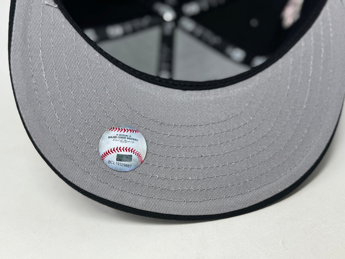 Los Angeles Angels 35th Anniversary Fitted Hats-Black pink