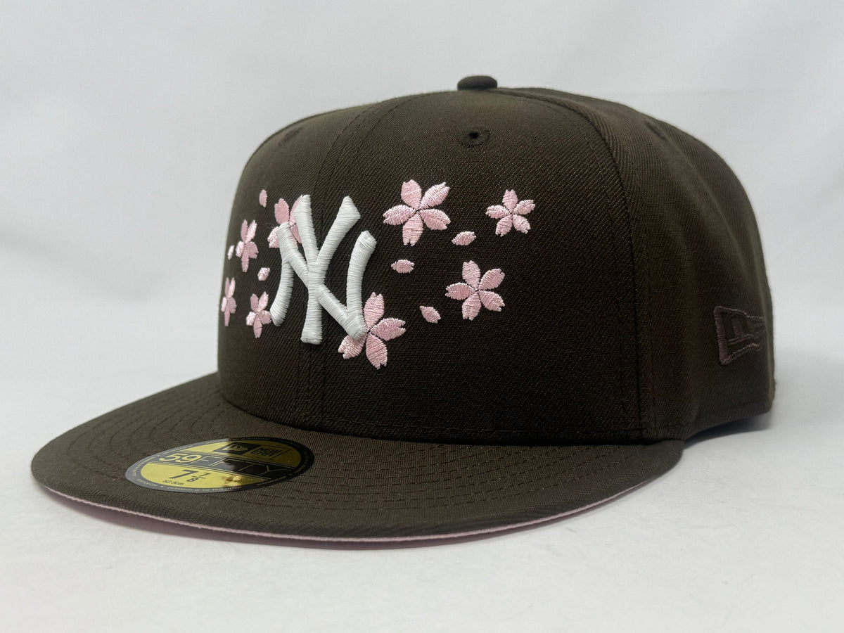 New York Yankees 1999 World Series "Cherry Blossom pack" Fitted Hat-Walnut