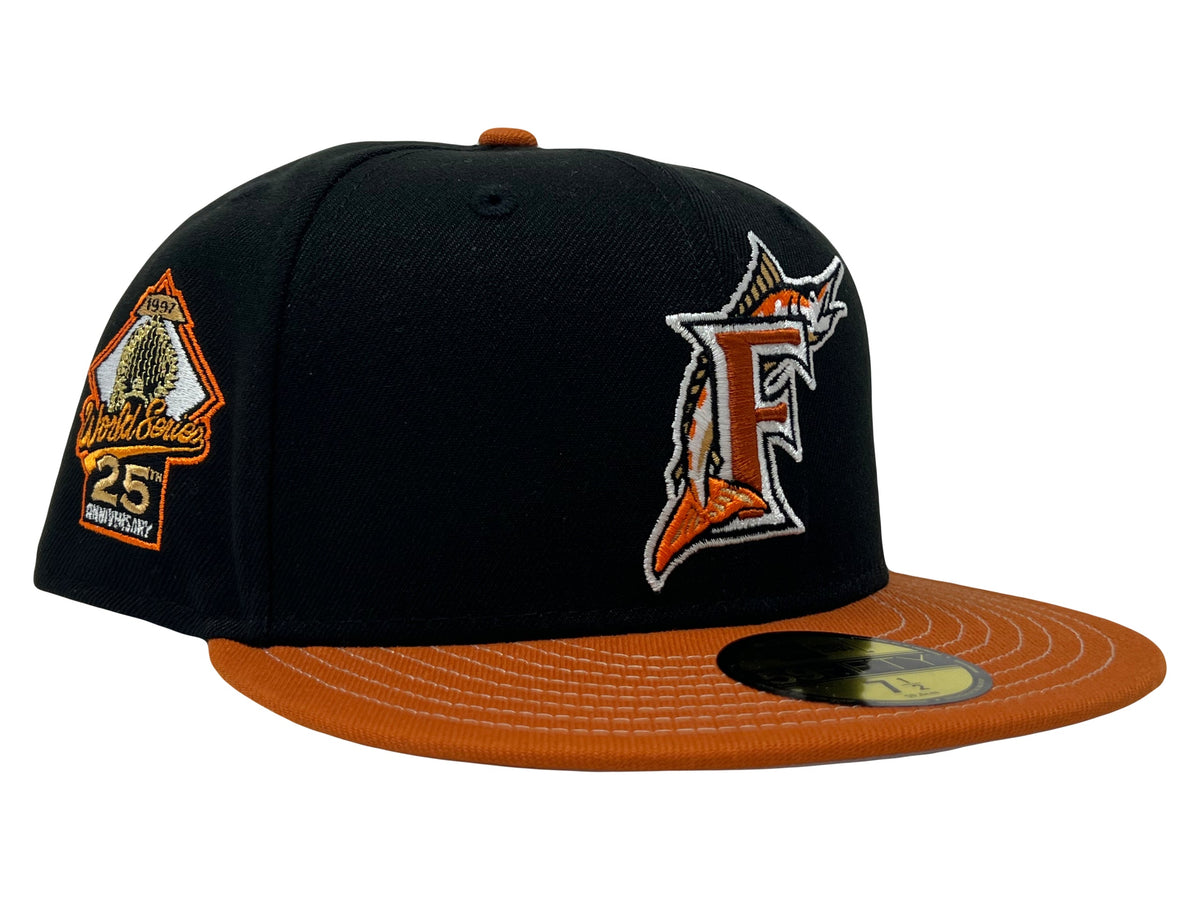 Florida Marlins 25th Anniversary Stitch Visor New Era Fitted Hat 