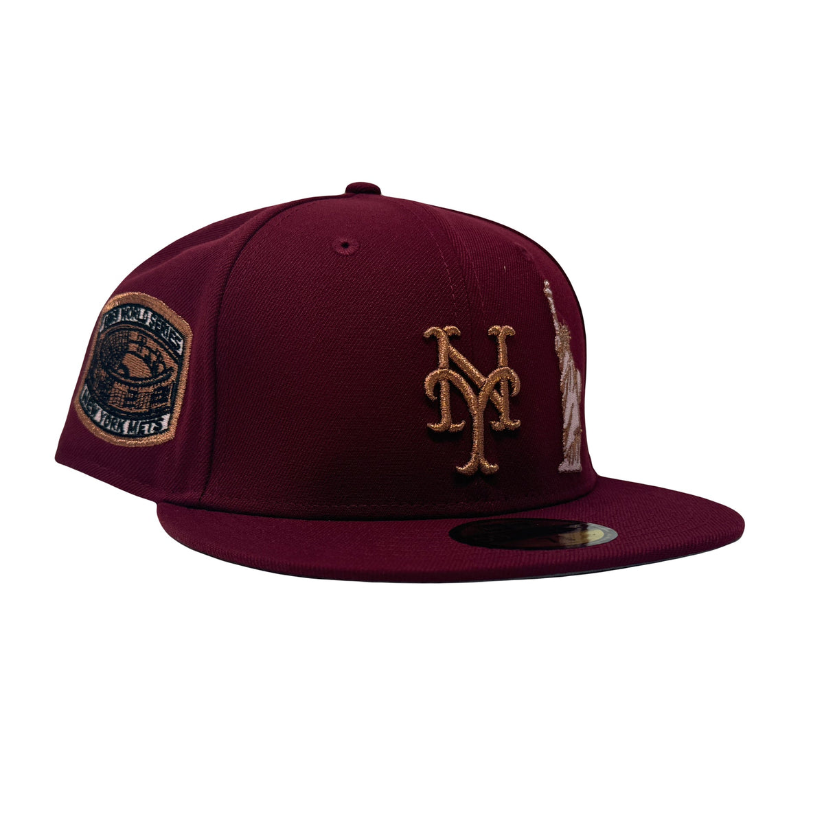 New York Mets 1969 World Series Burgundy Statue of Liberty 59Fifty New Era Fitted Hat