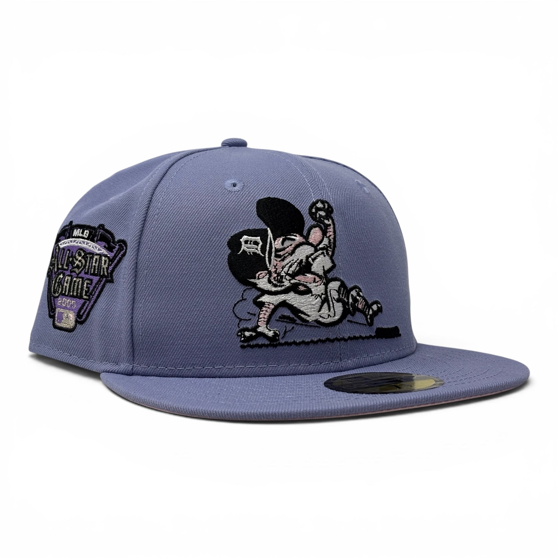 Detroit Tigers 2005 All Star Game Sliding Kitty New Era Fitted Hat-Lavender