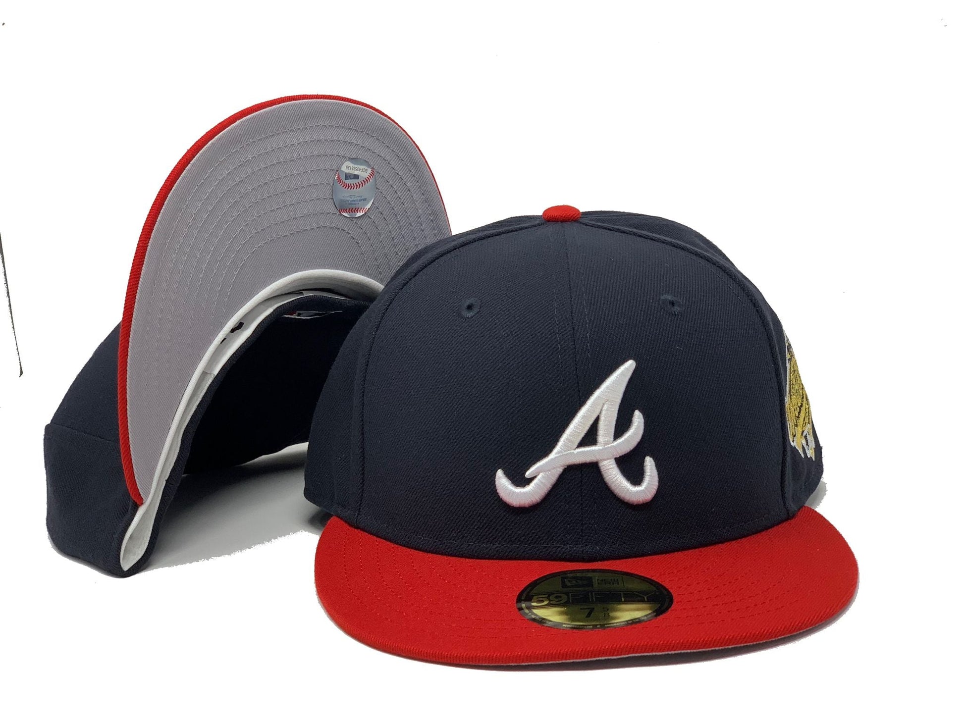 Dark Blue Atlanta Braves 1995 World Series 59fifty New Era Fitted Hat