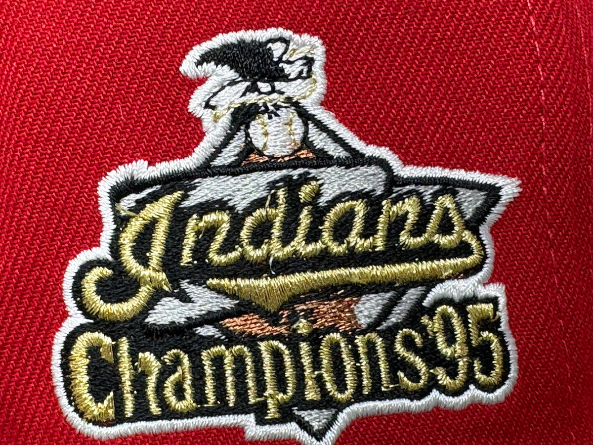 Cleveland Indians 1995 World Series Champions Ransom Note Pack New Era Fitted Hat