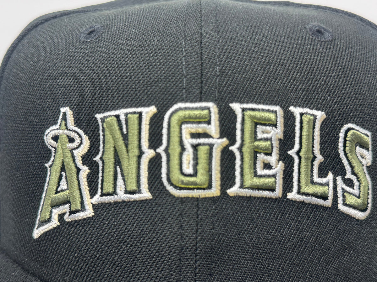 Los Angeles Angels 35th Anniversary New Era Fitted Hats-Black Olive