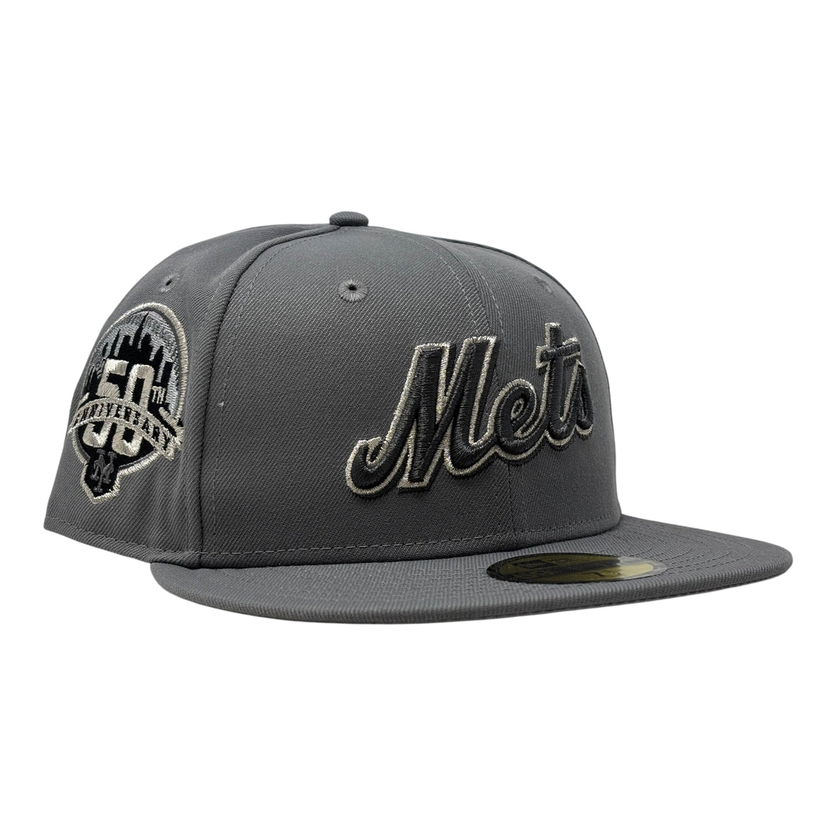 New York Mets 50th Anniversary 59Fifty New Era Fitted Hat-Gray